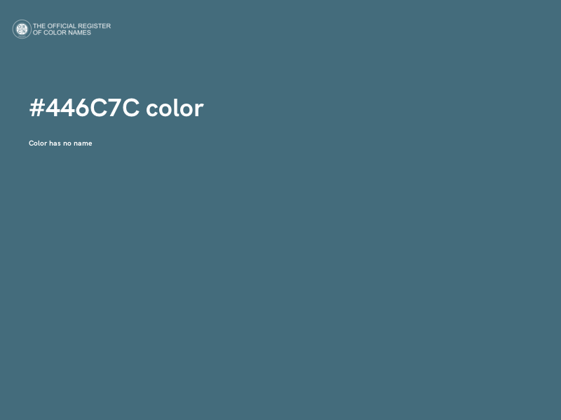 #446C7C color image