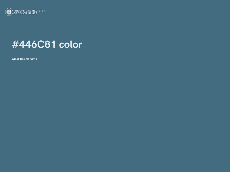 #446C81 color image