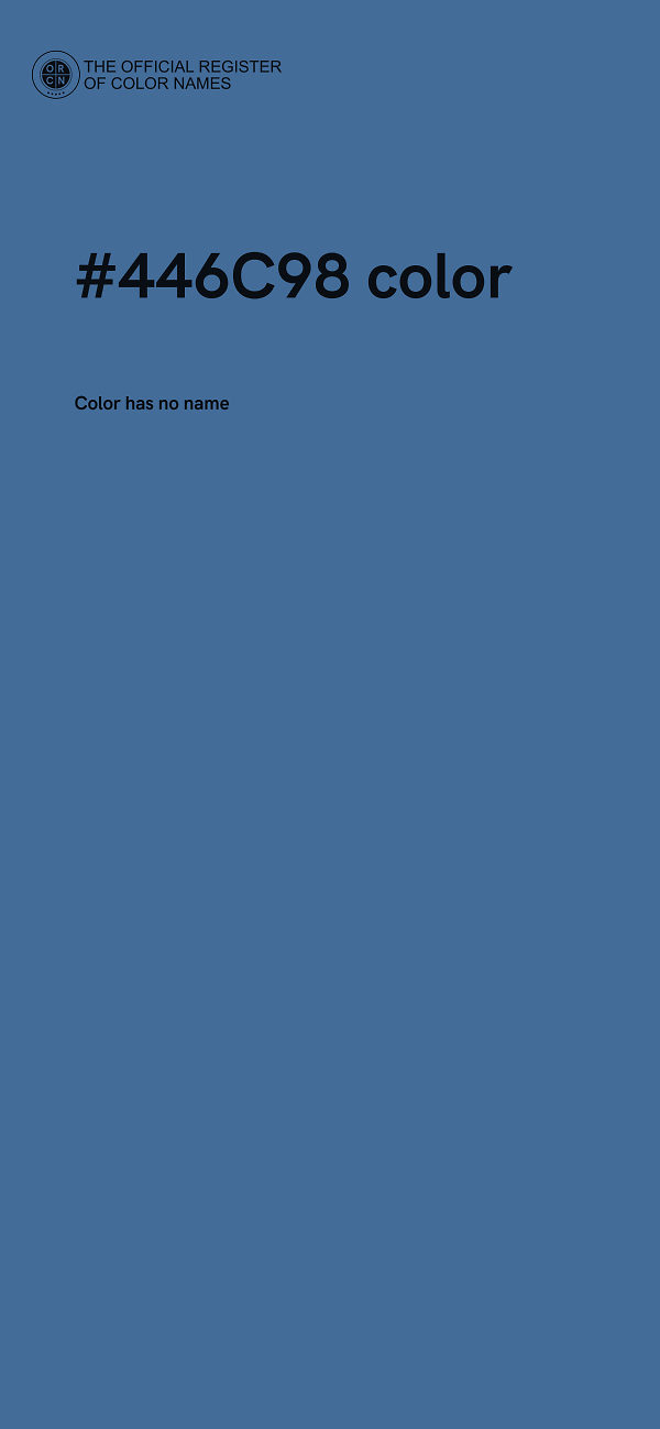 #446C98 color image