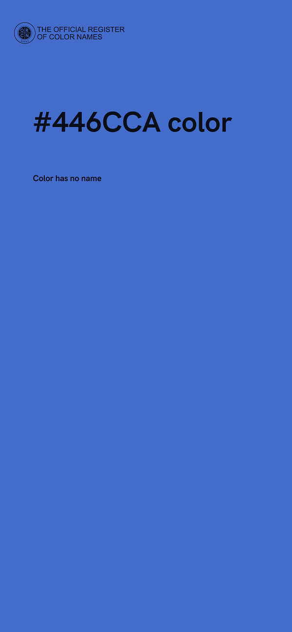 #446CCA color image