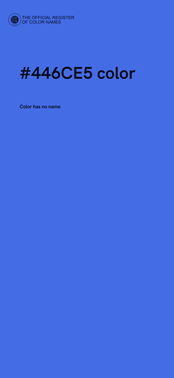 #446CE5 color image