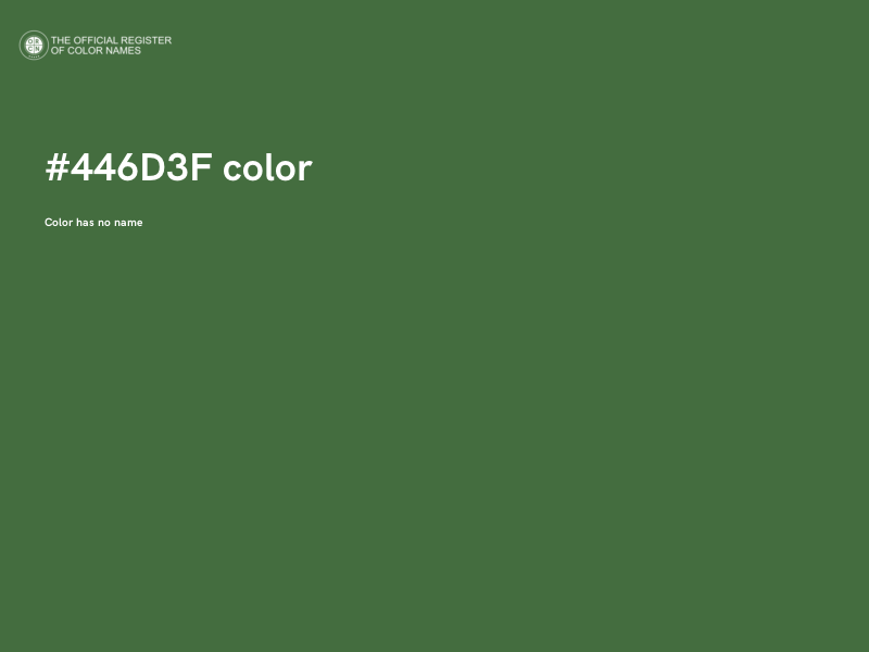#446D3F color image