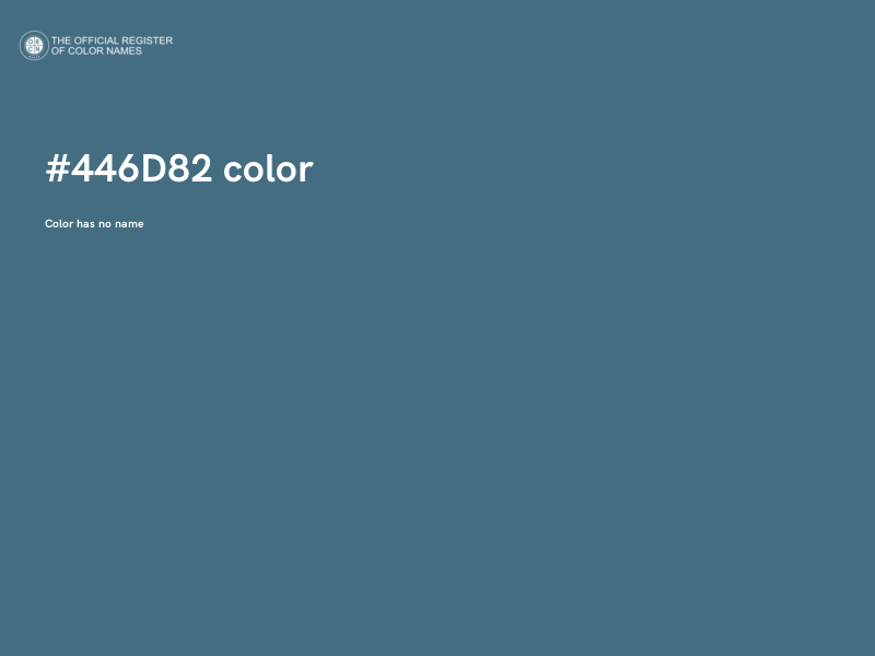 #446D82 color image
