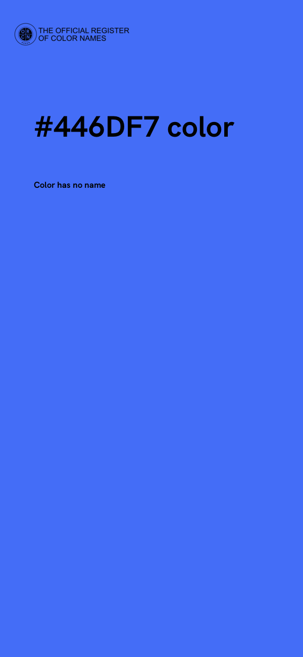 #446DF7 color image