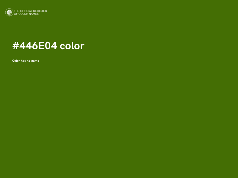 #446E04 color image