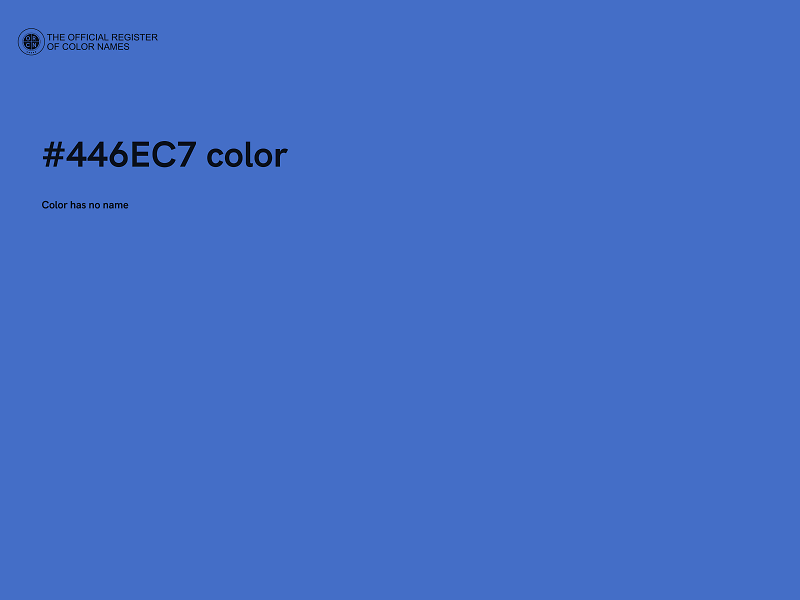 #446EC7 color image