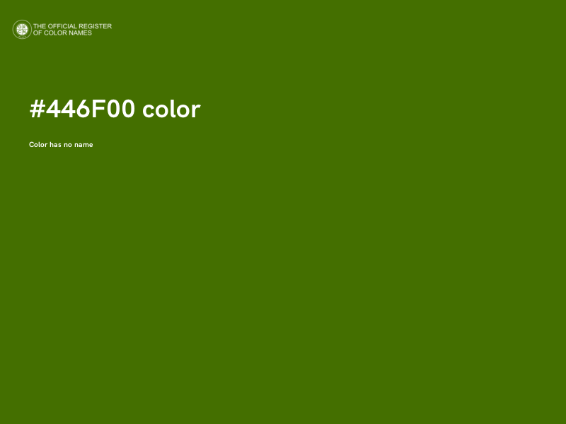 #446F00 color image