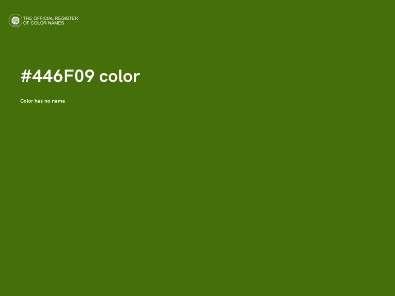 #446F09 color image