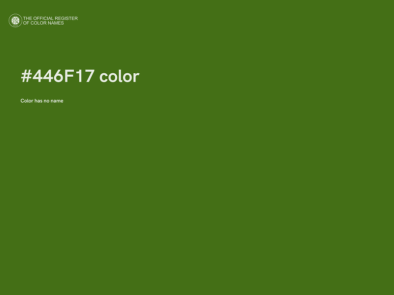 #446F17 color image