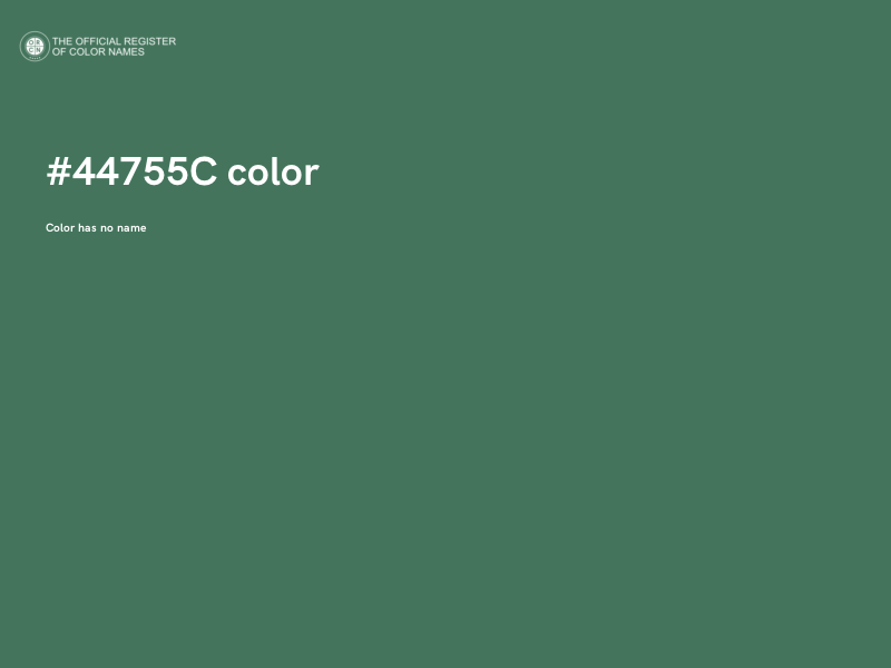 #44755C color image