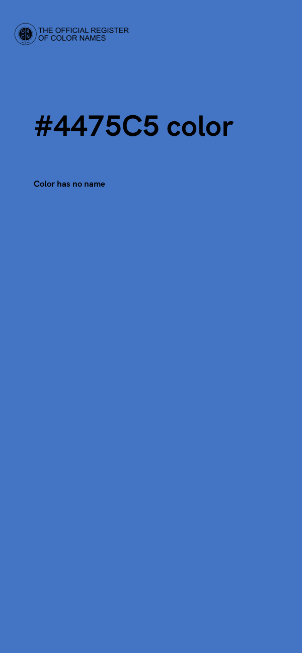 #4475C5 color image