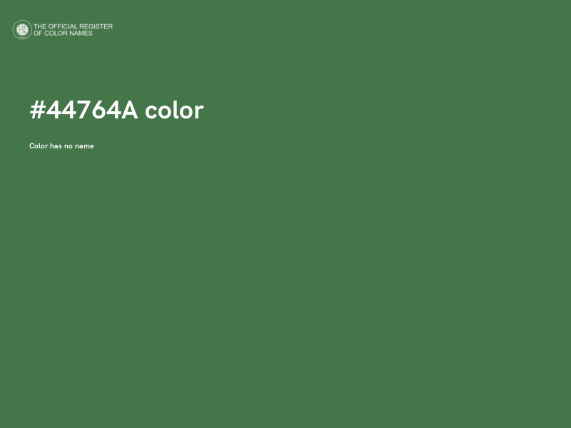 #44764A color image