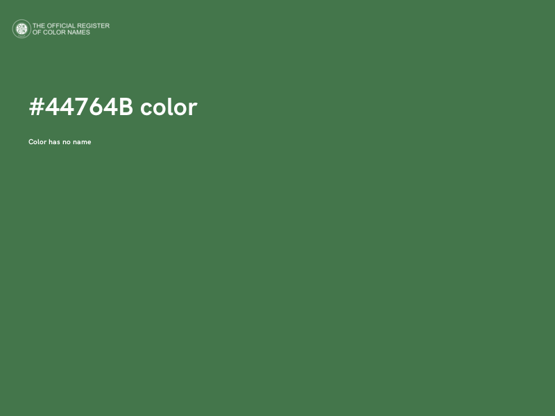 #44764B color image