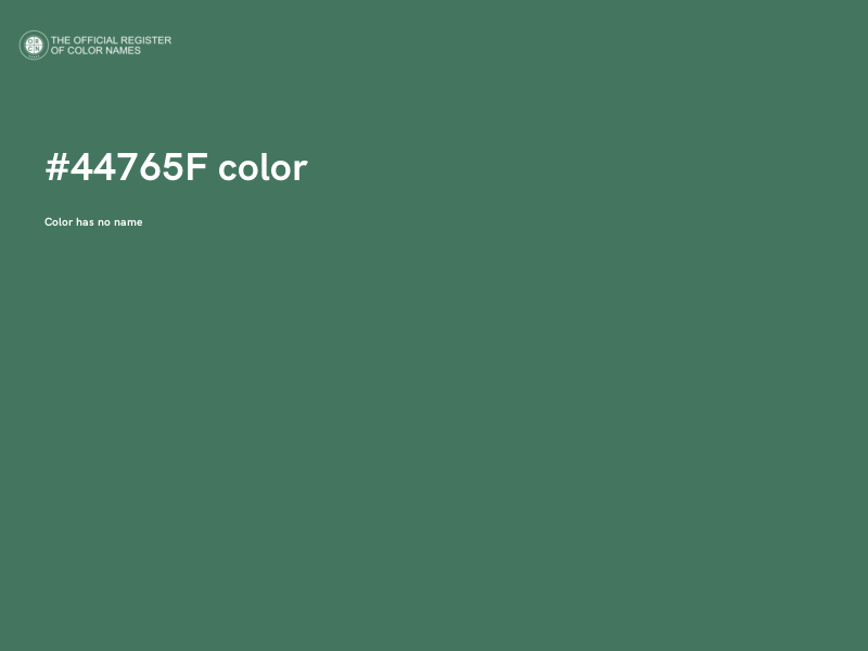 #44765F color image