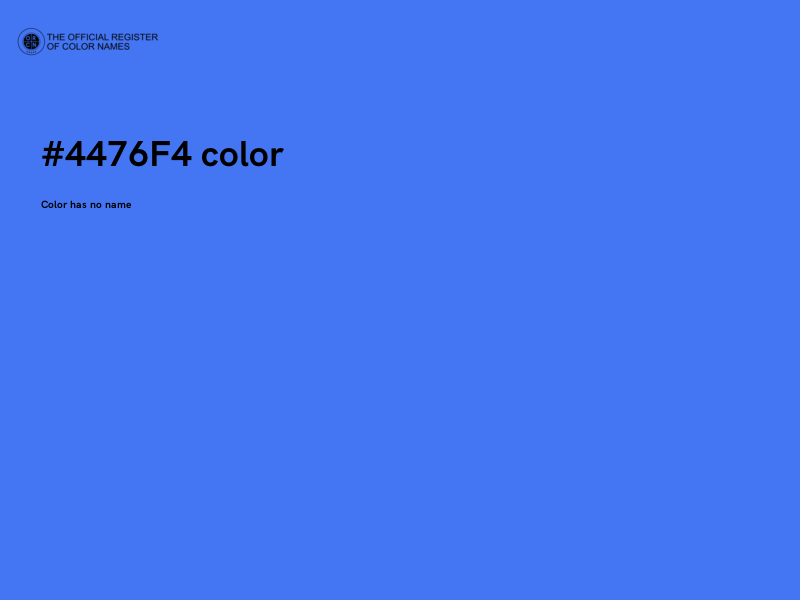 #4476F4 color image