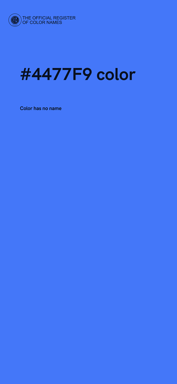 #4477F9 color image