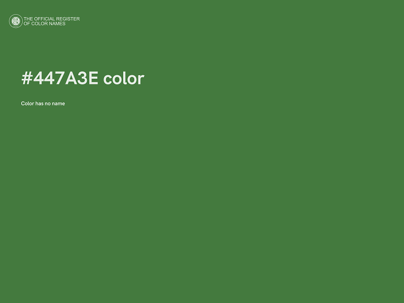 #447A3E color image