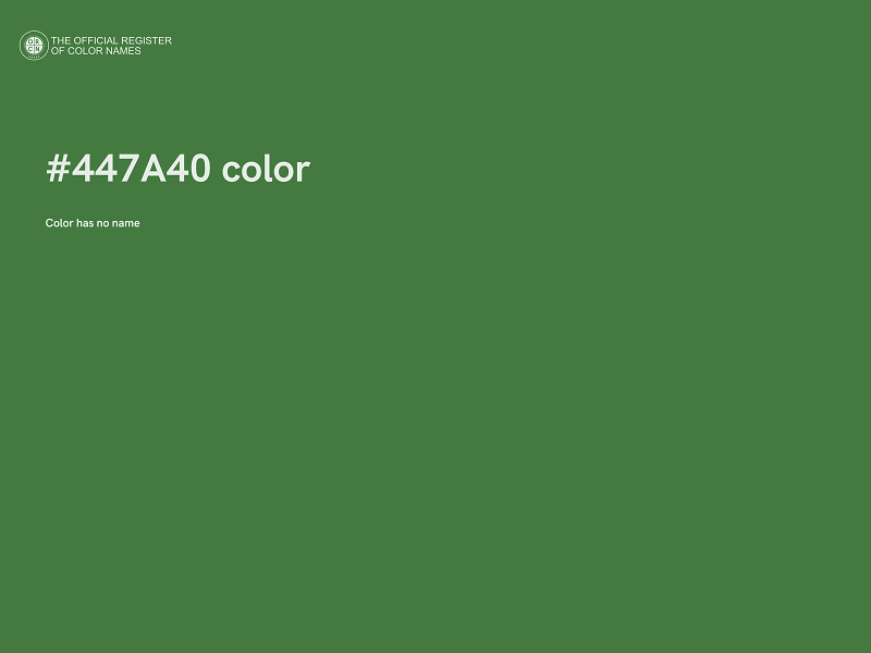 #447A40 color image