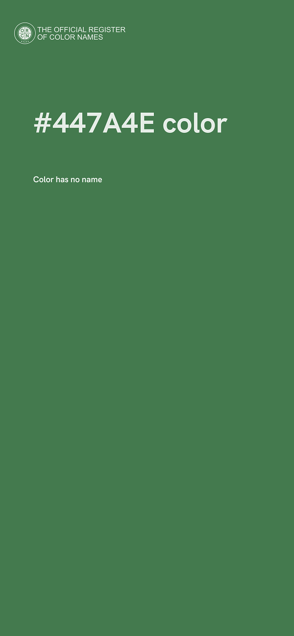#447A4E color image