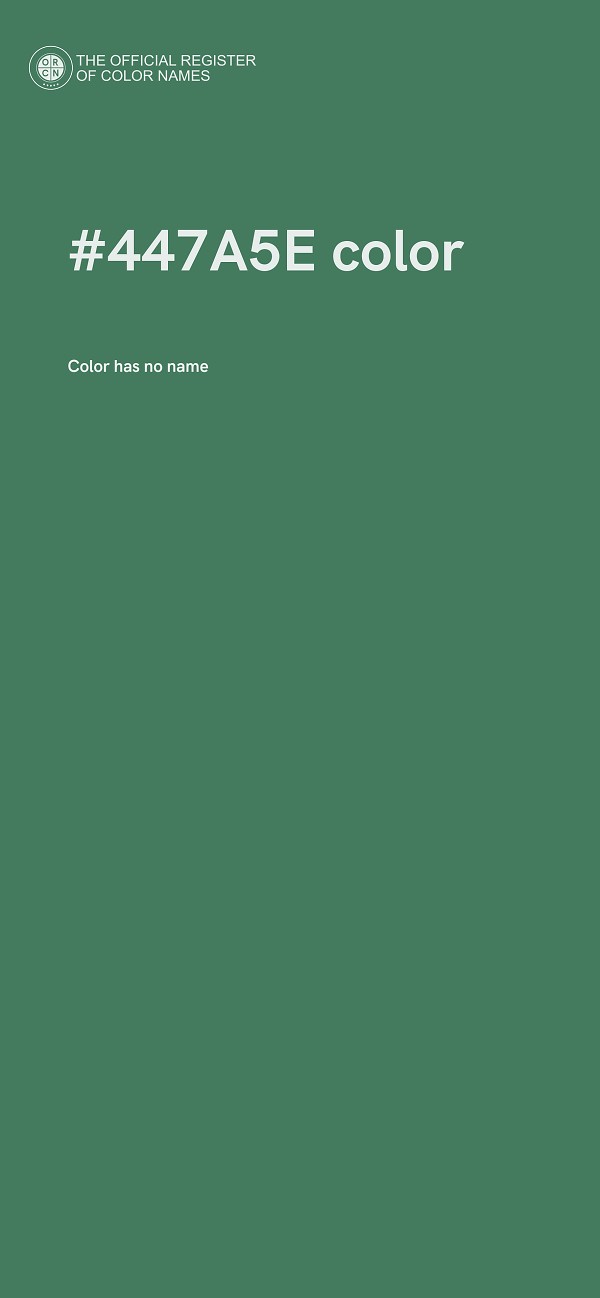 #447A5E color image