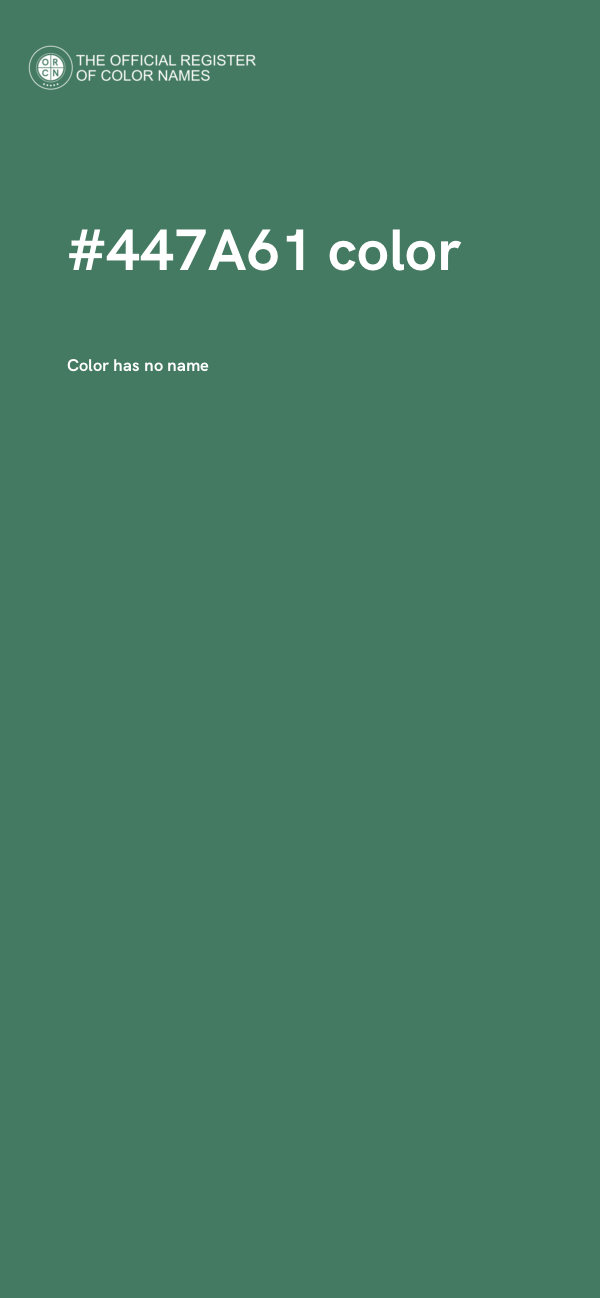 #447A61 color image