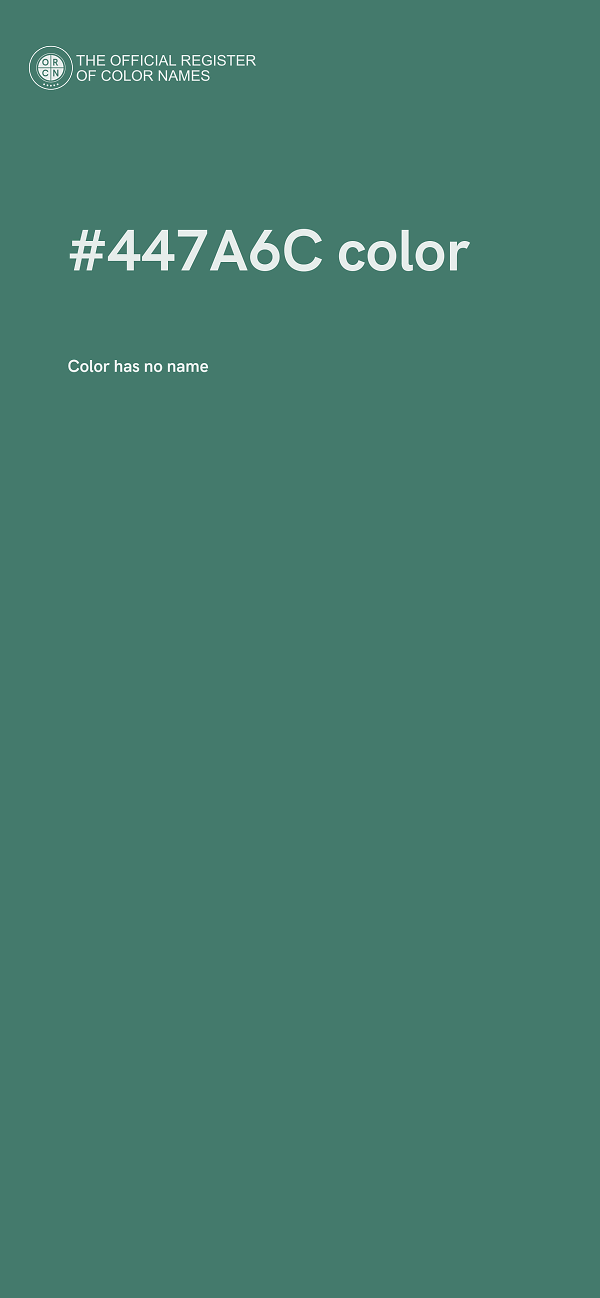 #447A6C color image