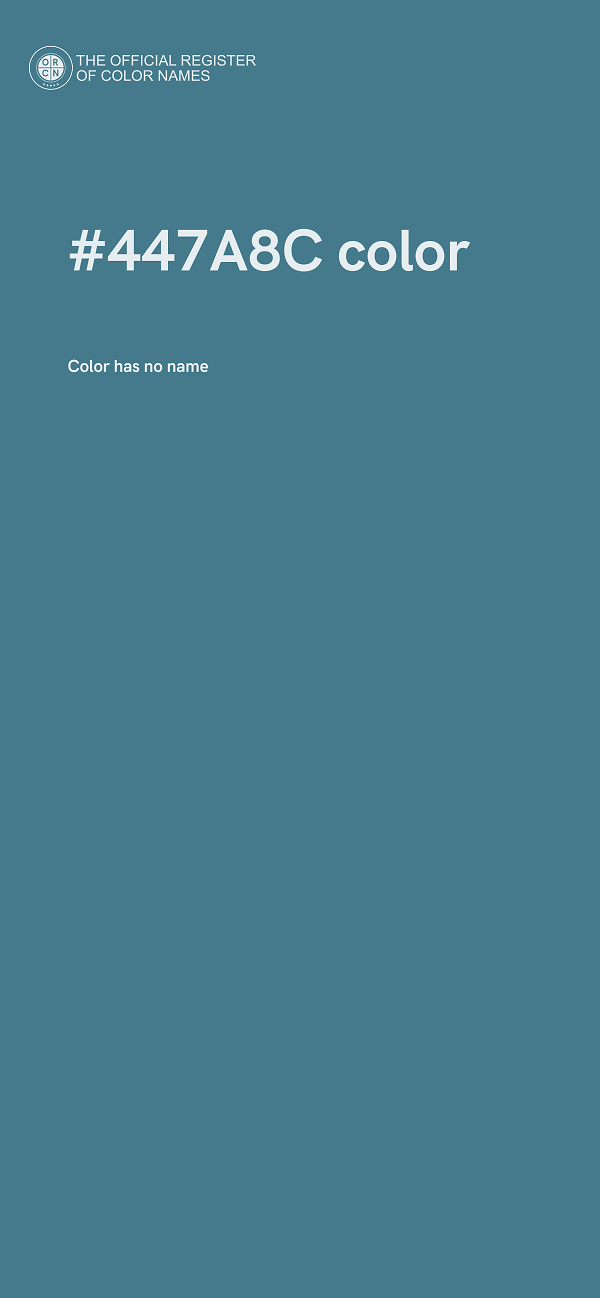 #447A8C color image