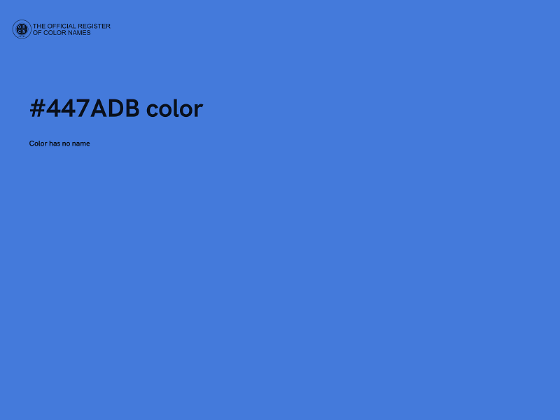 #447ADB color image