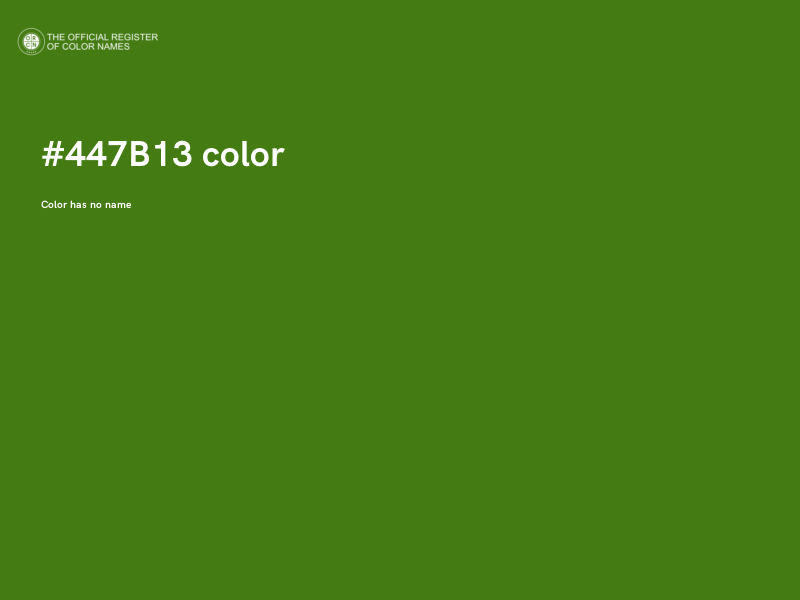 #447B13 color image