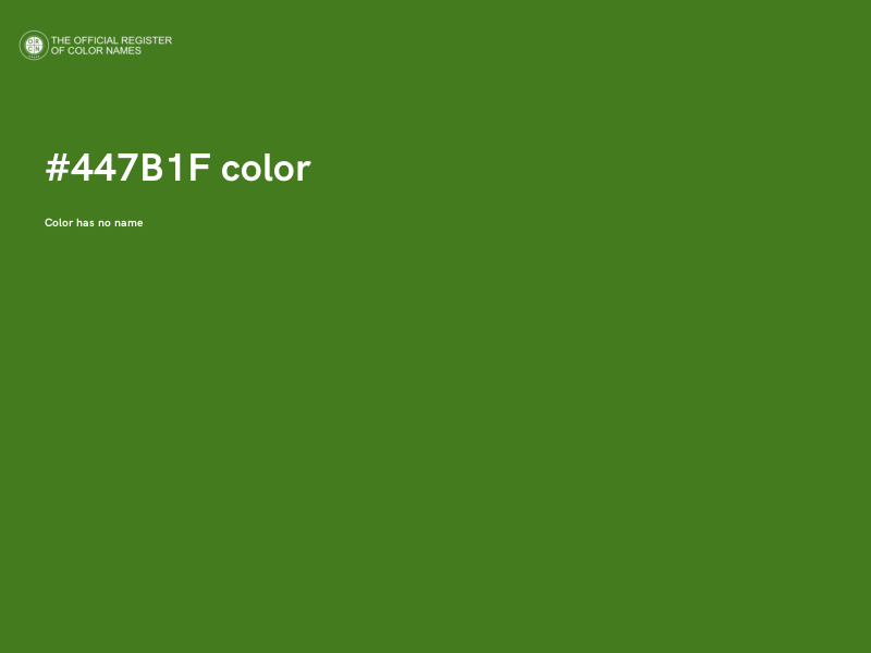 #447B1F color image