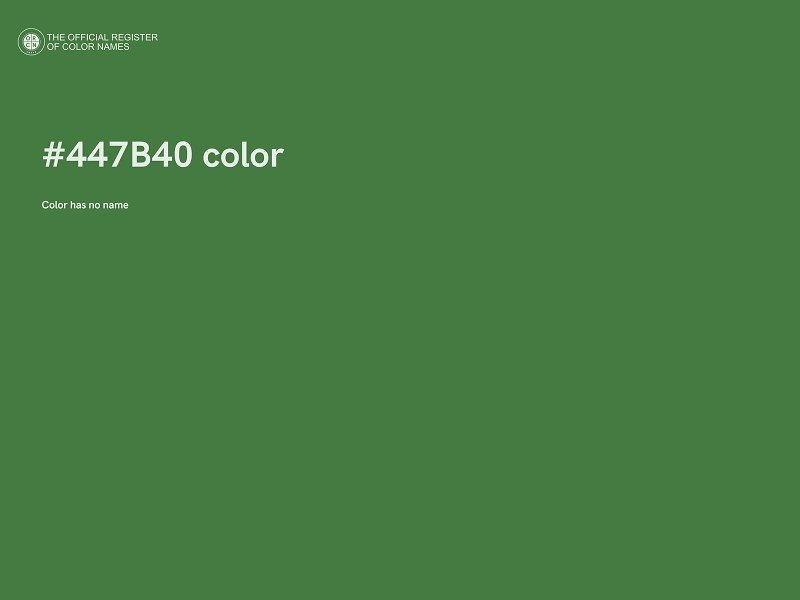 #447B40 color image