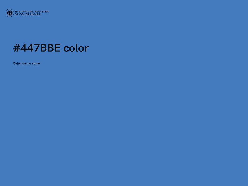 #447BBE color image