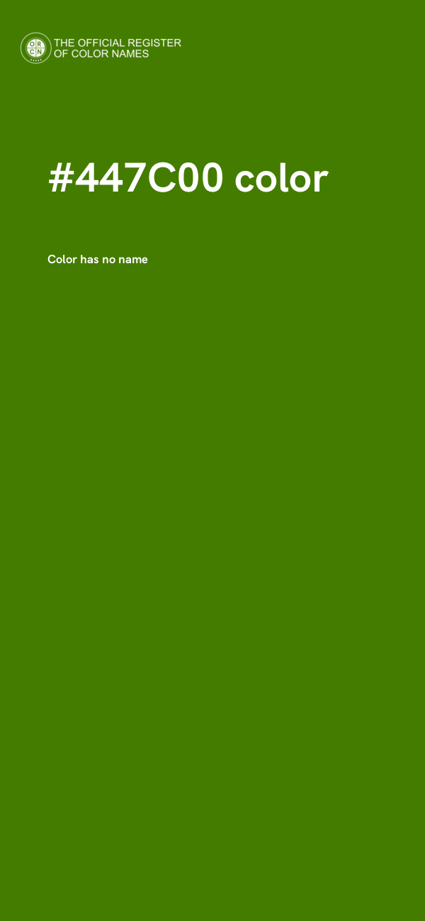 #447C00 color image