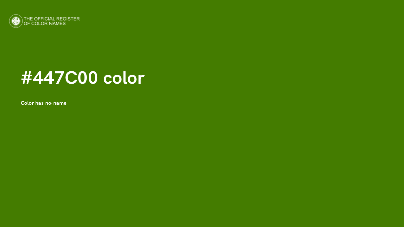 #447C00 color image
