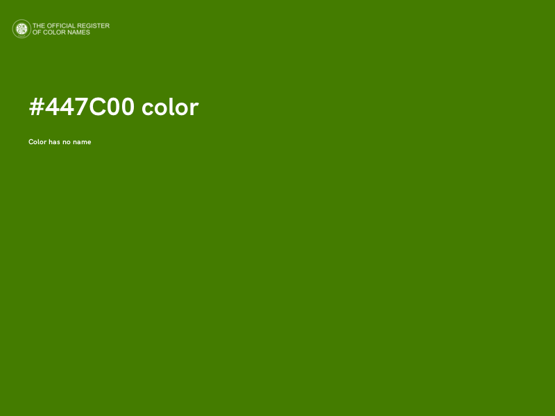 #447C00 color image
