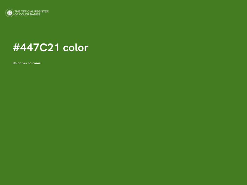 #447C21 color image