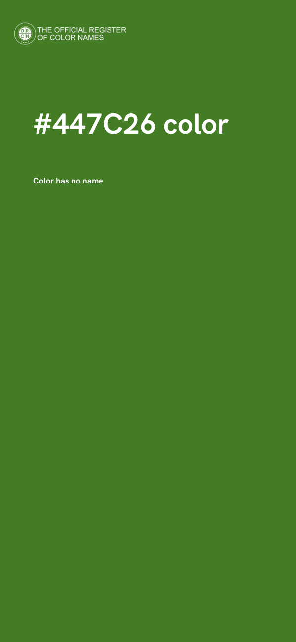 #447C26 color image