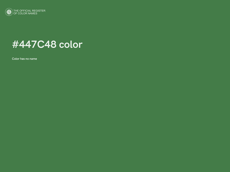 #447C48 color image