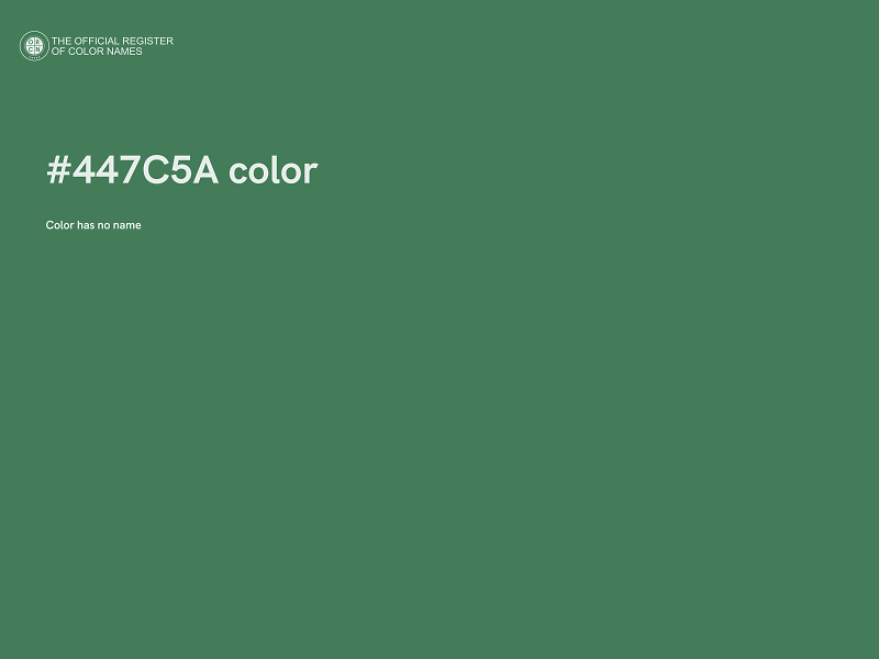 #447C5A color image