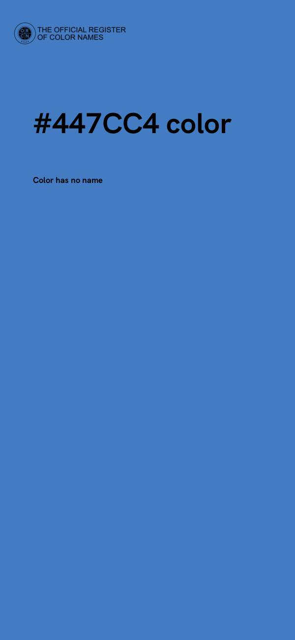 #447CC4 color image