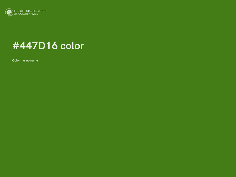 #447D16 color image