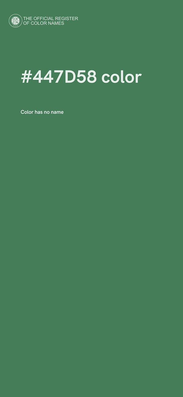 #447D58 color image
