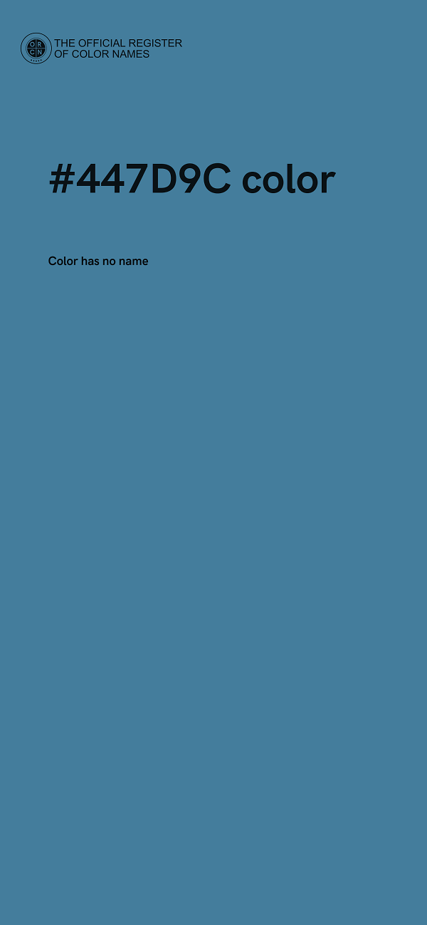 #447D9C color image