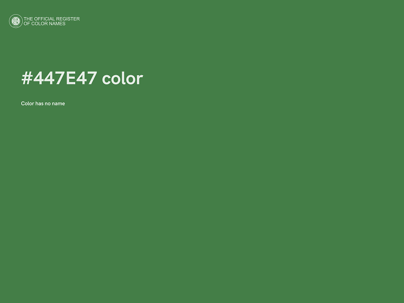 #447E47 color image