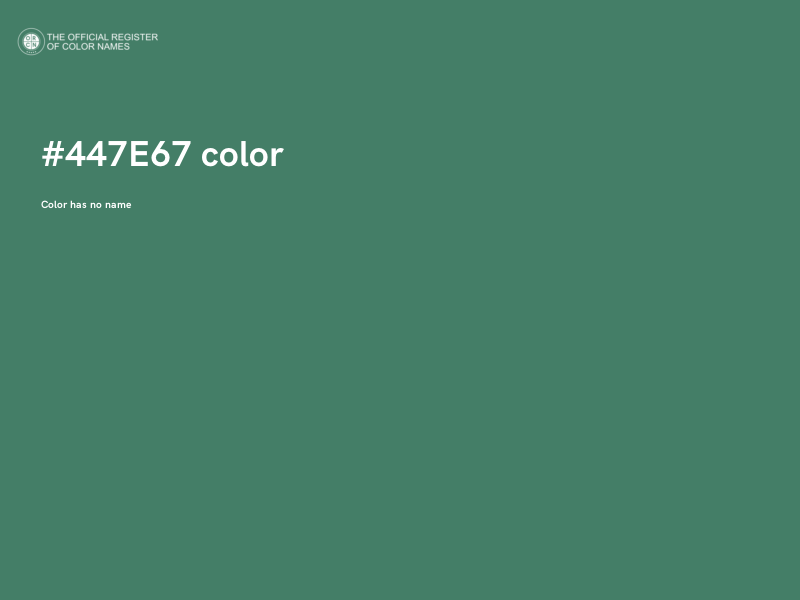 #447E67 color image