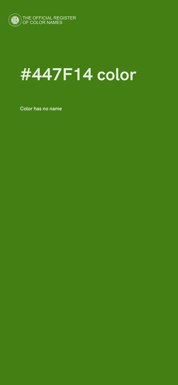 #447F14 color image
