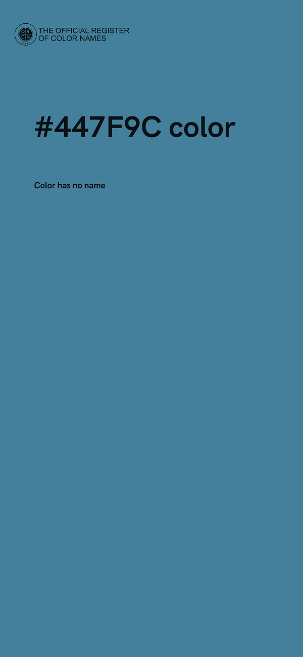 #447F9C color image