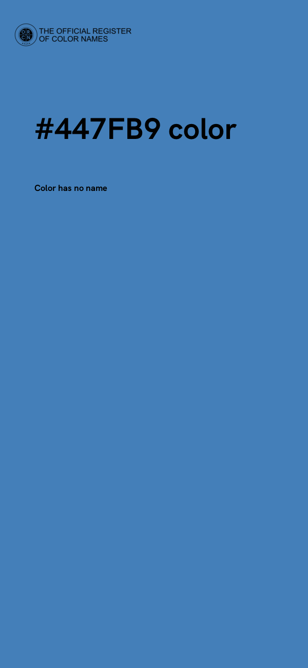 #447FB9 color image