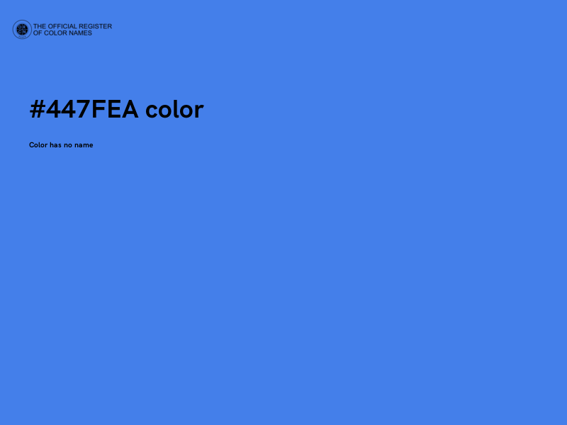 #447FEA color image