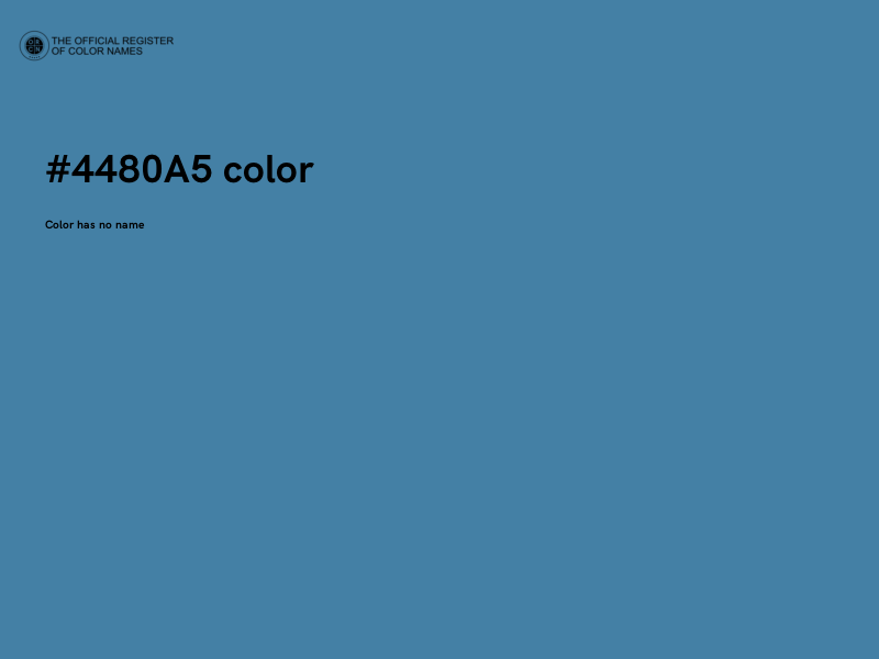 #4480A5 color image